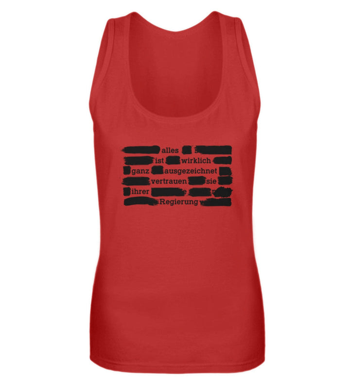 TANK TOP MÄDELS • VERTRAUEN SIE IHRER REGIERUNG - DUNKEL-HARLEKINSHOP