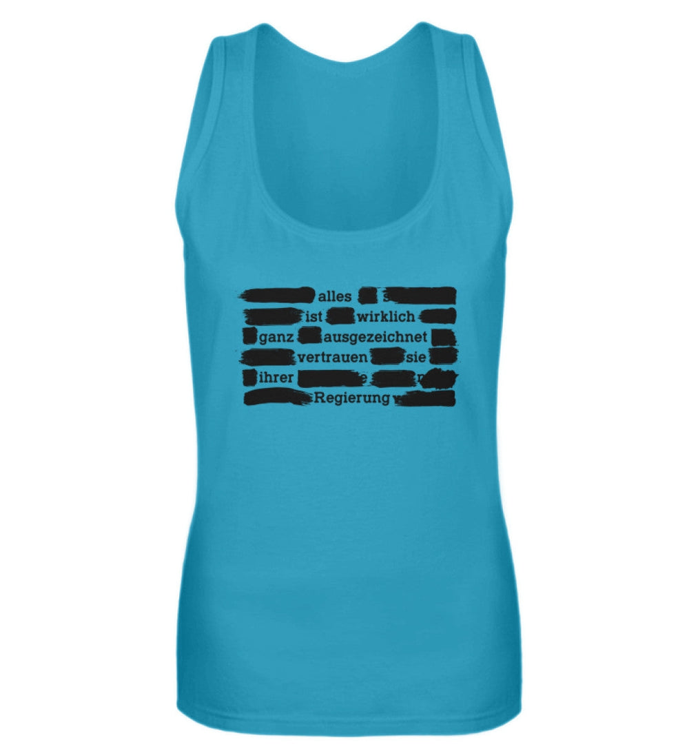 TANK TOP MÄDELS • VERTRAUEN SIE IHRER REGIERUNG - DUNKEL-HARLEKINSHOP