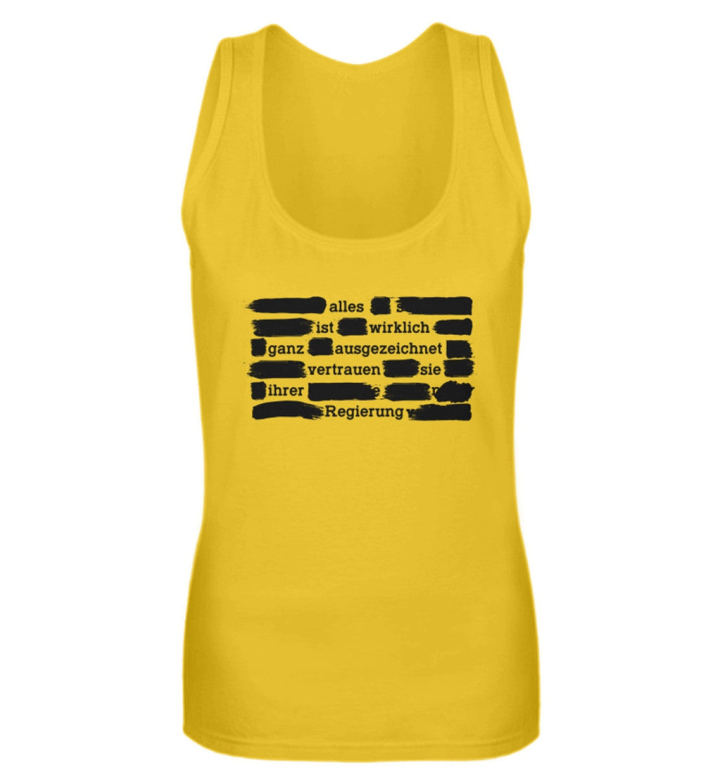 TANK TOP MÄDELS • VERTRAUEN SIE IHRER REGIERUNG - DUNKEL-HARLEKINSHOP