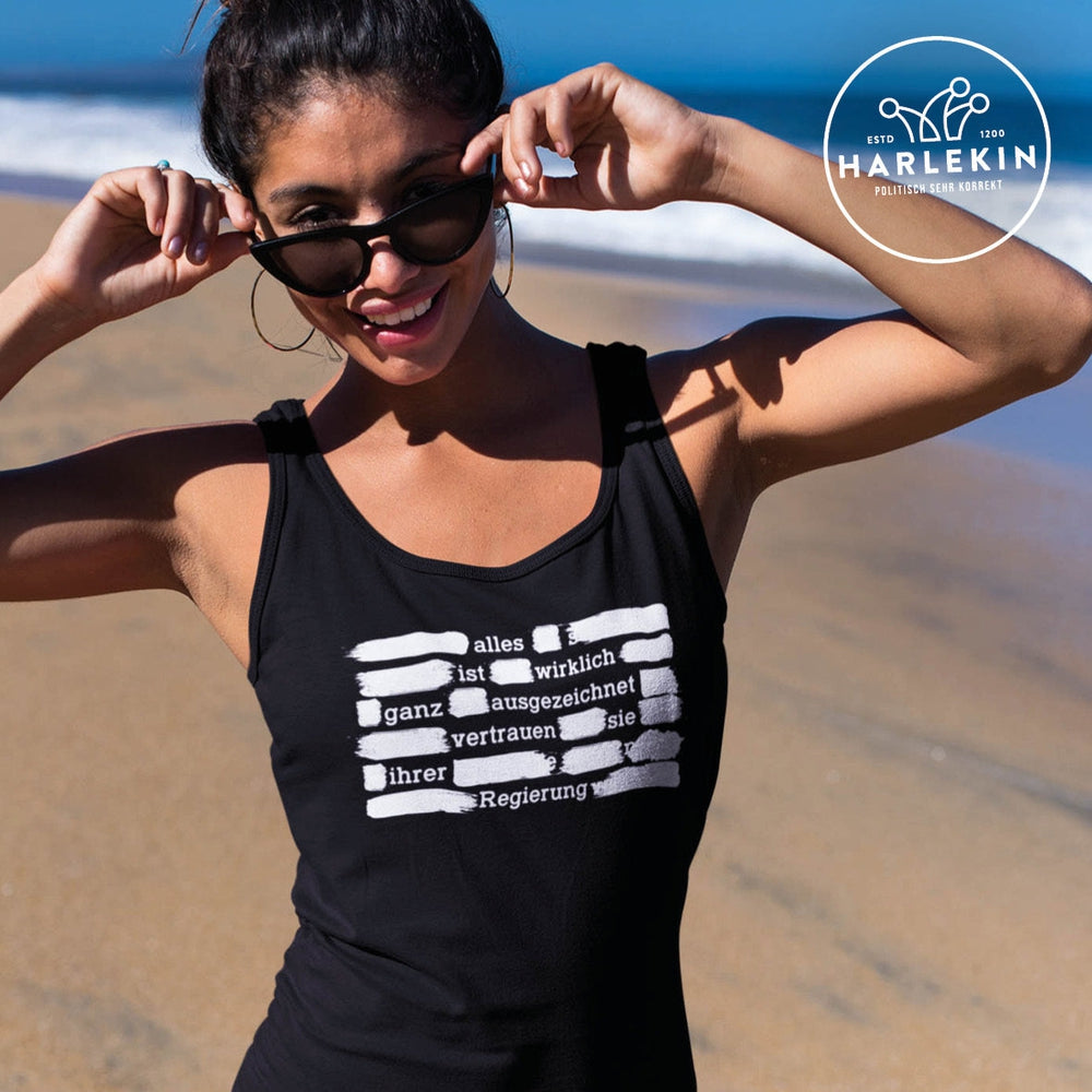 TANK TOP MÄDELS • VERTRAUEN SIE IHRER REGIERUNG - HELL-HARLEKINSHOP