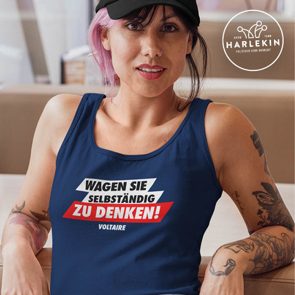 TANK TOP MÄDELS • WAGEN SIE SELBSTÄNDIG ZU DENKEN-HARLEKINSHOP