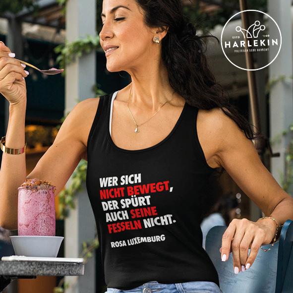 TANK TOP MÄDELS • WER SICH NICHT BEWEGT ROSA-HARLEKINSHOP
