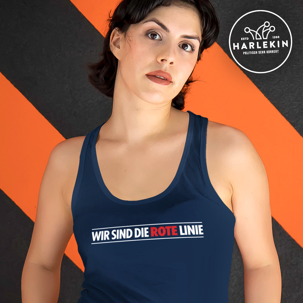 TANK TOP MÄDELS • WIR SIND DIE ROTE LINIE-HARLEKINSHOP