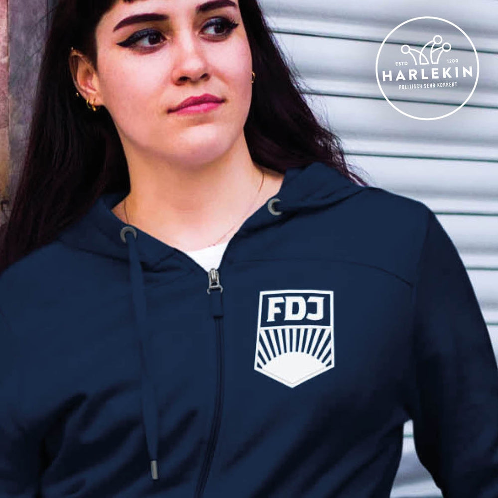 ZIPPER HOODIE MÄDELS / EDLER STICK • FDJ - WEISS-HARLEKINSHOP