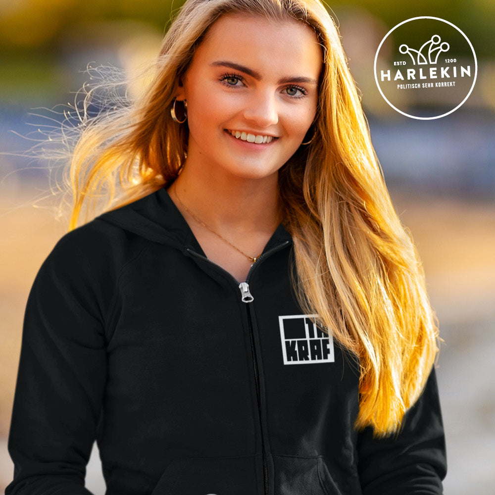ZIPPER HOODIE MÄDELS / EDLER STICK • KOMBINAT TAKRAF-HARLEKINSHOP