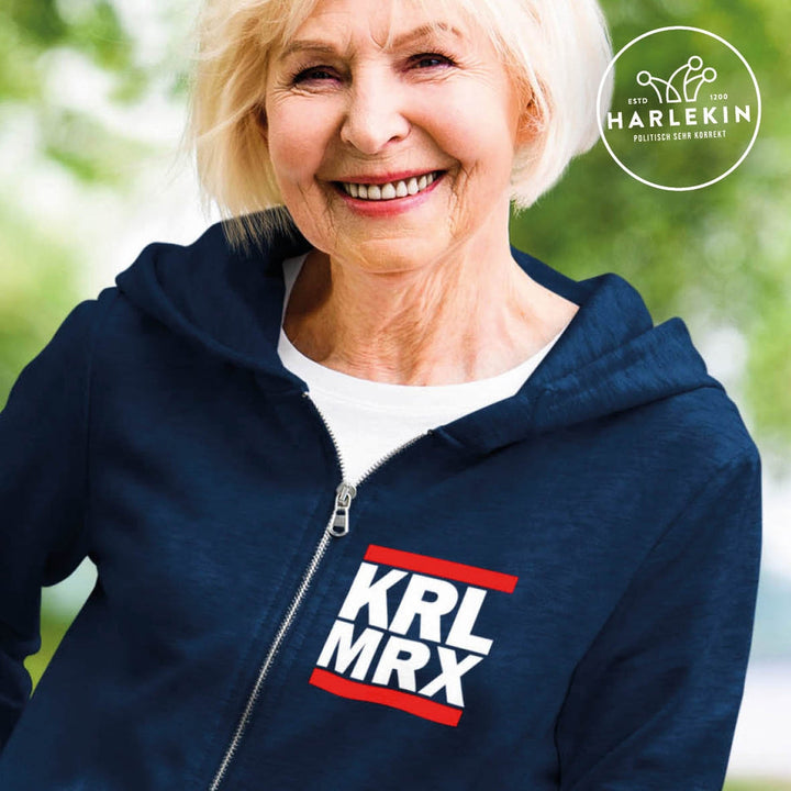 ZIPPER HOODIE MÄDELS / EDLER STICK • KRL MRX / KARL MARX-HARLEKINSHOP