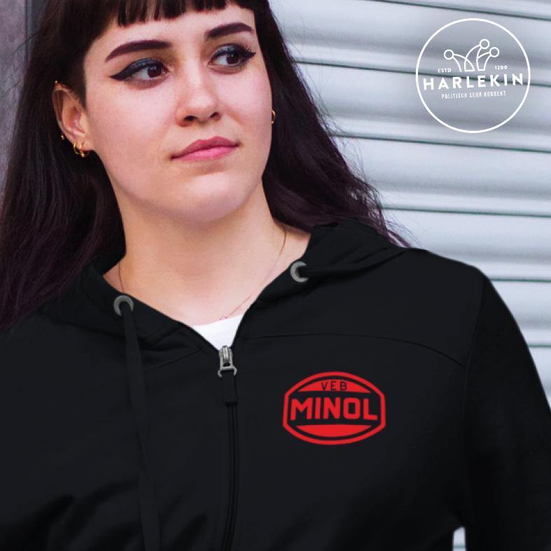 ZIPPER HOODIE MÄDELS / EDLER STICK • VEB MINOL-HARLEKINSHOP
