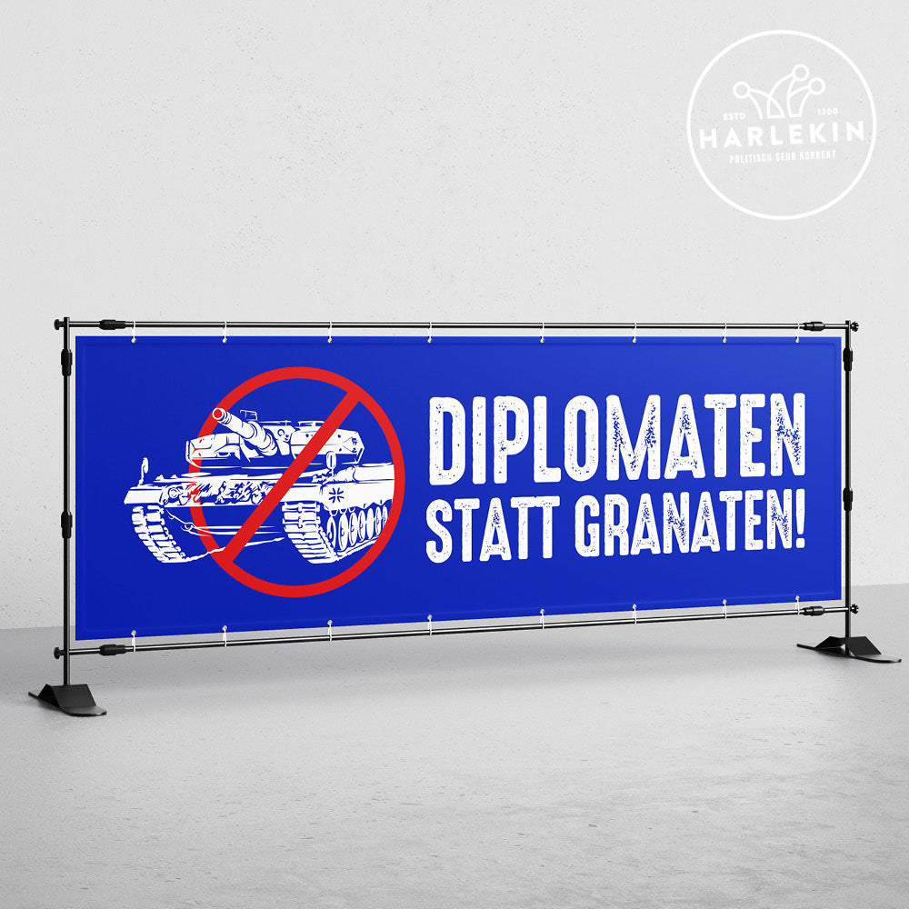 BANNER / PVC-PLANE extralang 3m x 1m • DIPLOMATEN STATT GRANATEN!