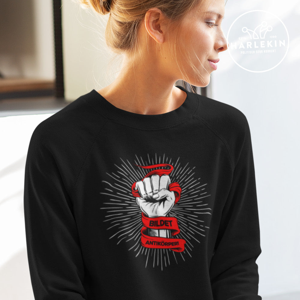 FREIE LINKE SWEATER MÄDELS  • BILDET ANTIKÖRPER