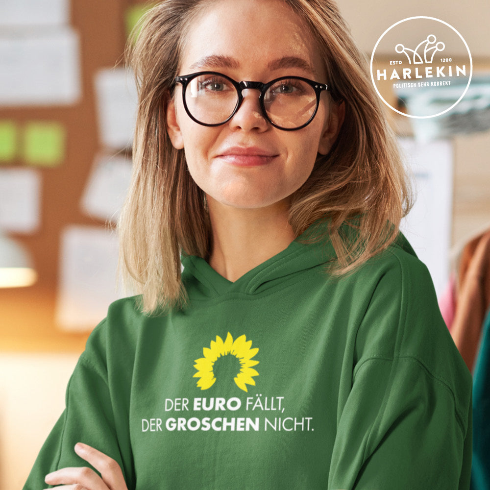 HOODIE MÄDELS • DIE GRÜNEN: DER EURO FÄLLT, DER GROSCHEN NICHT