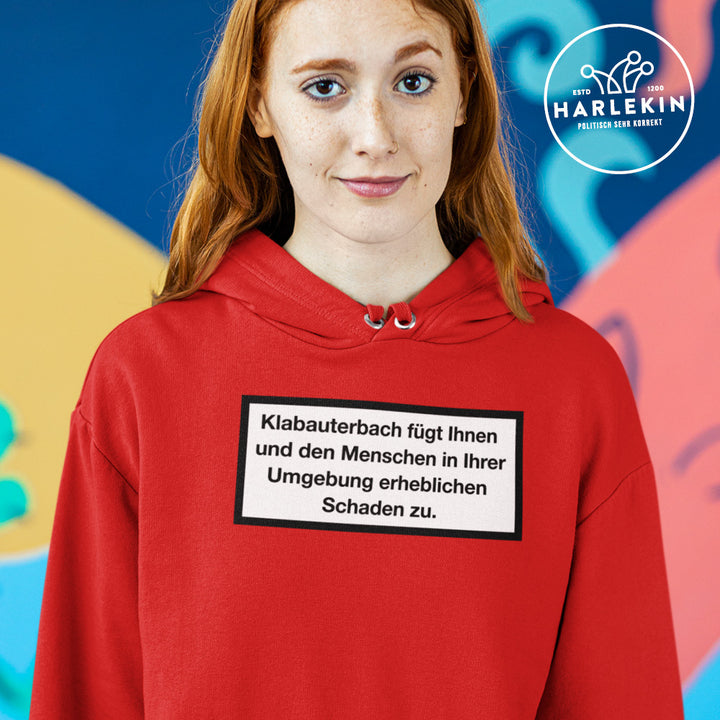 SPASSKULTUR HOODIE MÄDELS • KLABAUTERBACH WARNHINWEIS