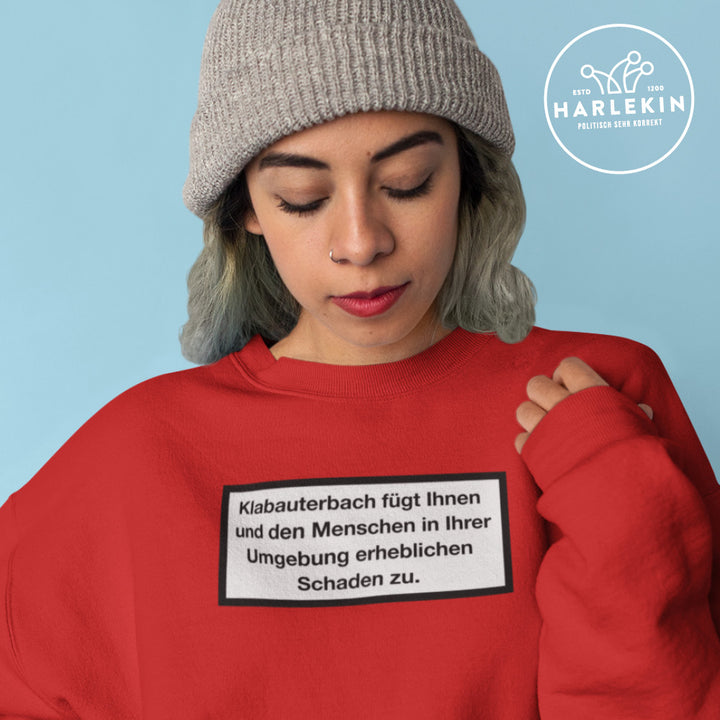 SPASSKULTUR SWEATER MÄDELS • KLABAUTERBACH WARNHINWEIS