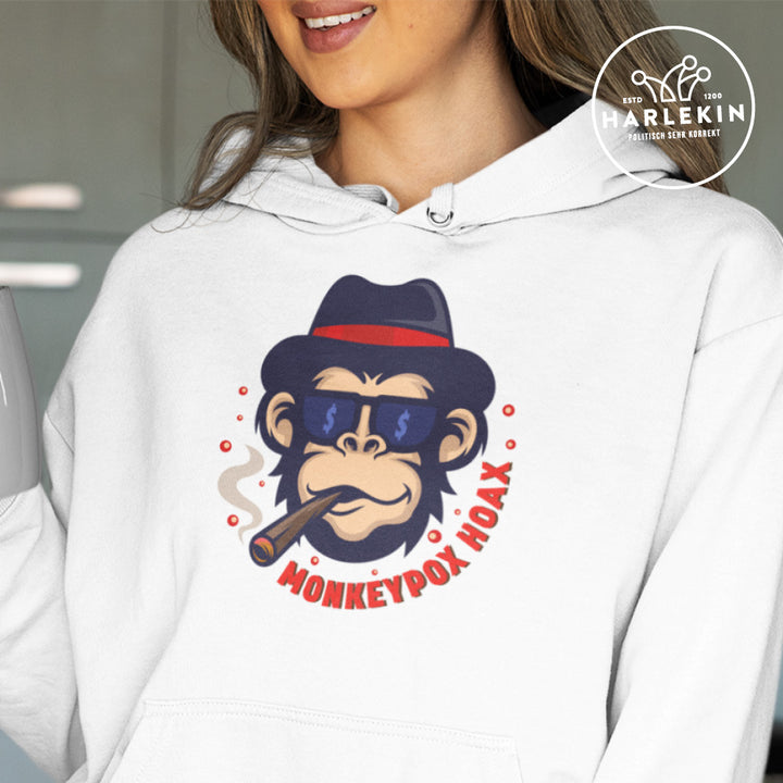 SPASSKULTUR HOODIE MÄDELS • AFFENPOCKEN / MONKEYPOX HOAX