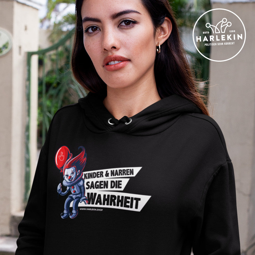 DER HARLEKIN HOODIE MÄDELS • KINDER UND NARREN SAGEN DIE WAHRHEIT