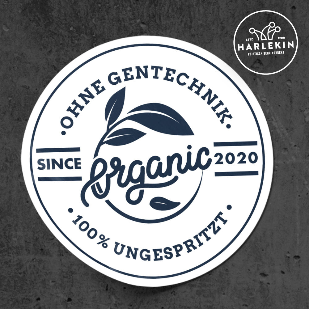 GROSSE STICKER / AUFKLEBER • ORGANIC SINCE 2020 - 100% UNGESPRITZT (10 STK.)