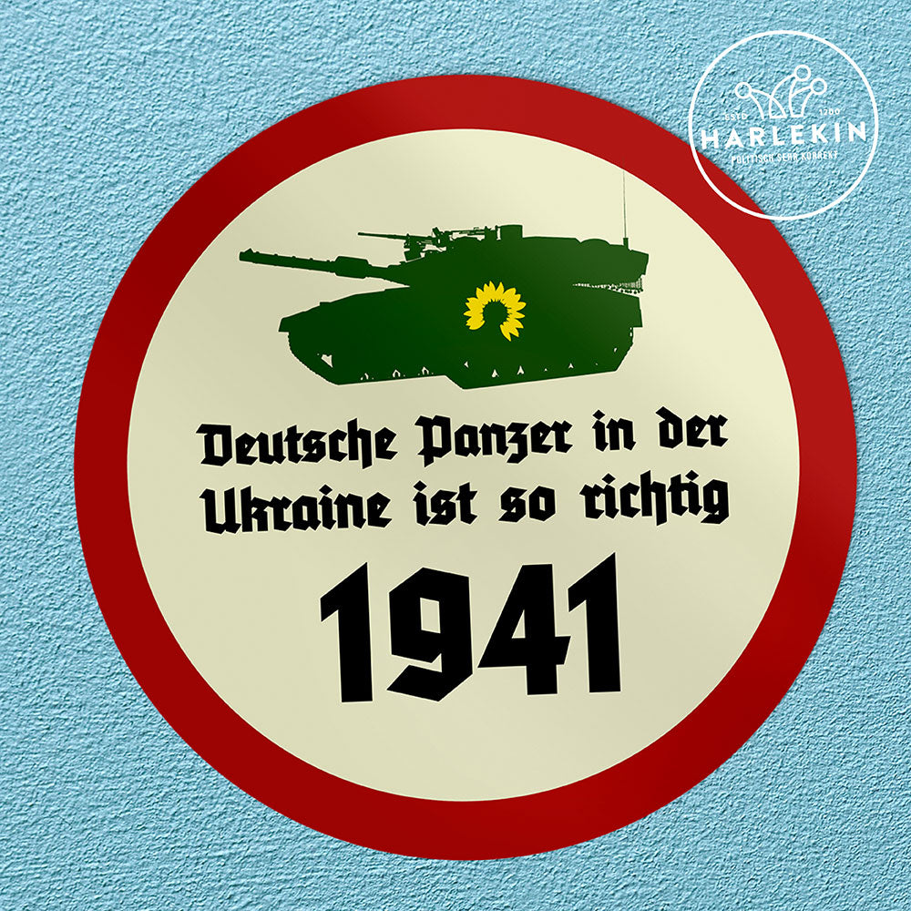 GROSSE STICKER / AUFKLEBER • DEUTSCHE PANZER IN DER UKRAINE (10 STK.)