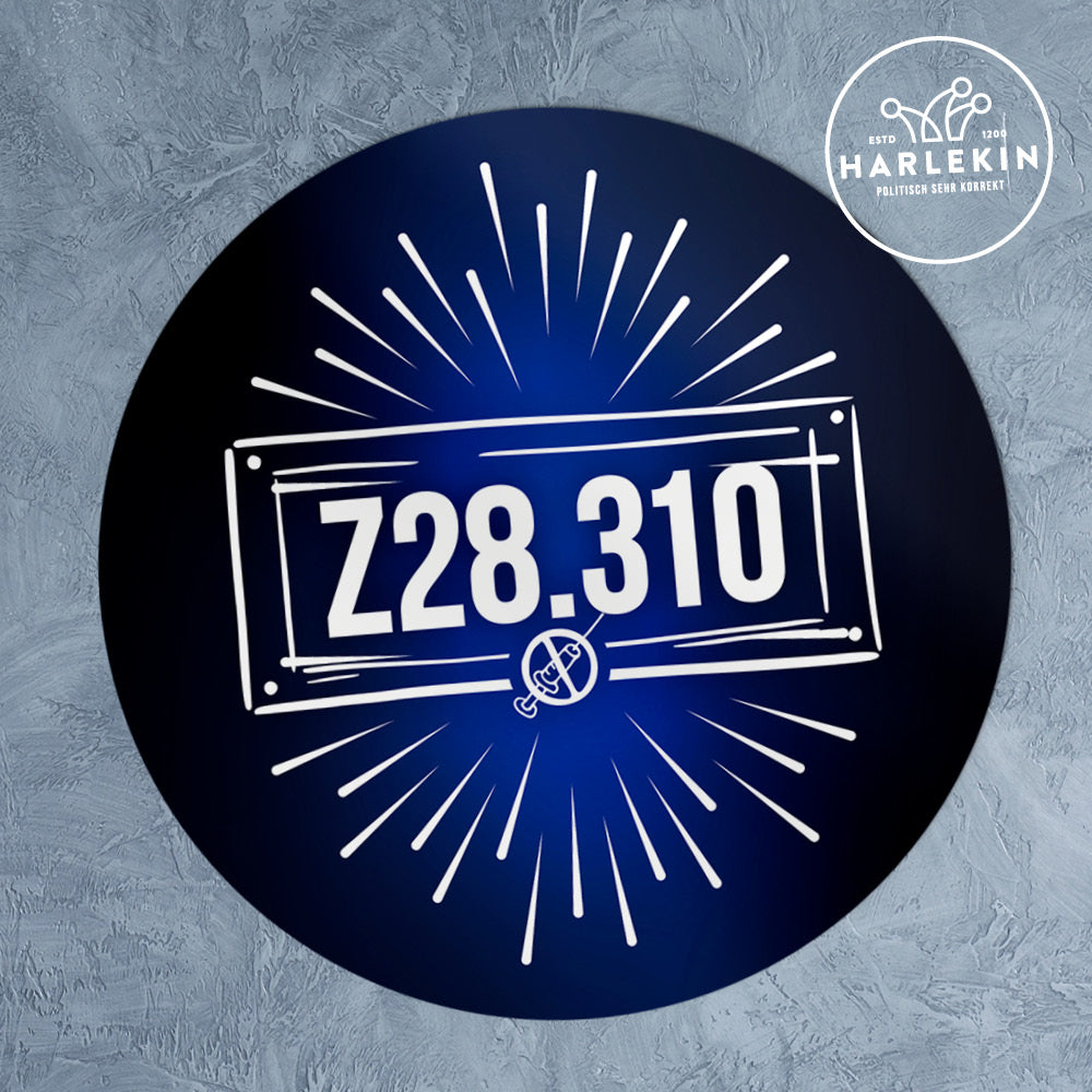 GROSSE STICKER / AUFKLEBER • Z28.310 - DER CODE FÜR COVID-UNGEIMPFTE (10 STK.)