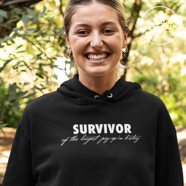 DIE MÖHRE: GRÜNZEUG ORGANIC HOODIE MÄDELS • SURVIVOR OF THE LARGEST PSY-OP