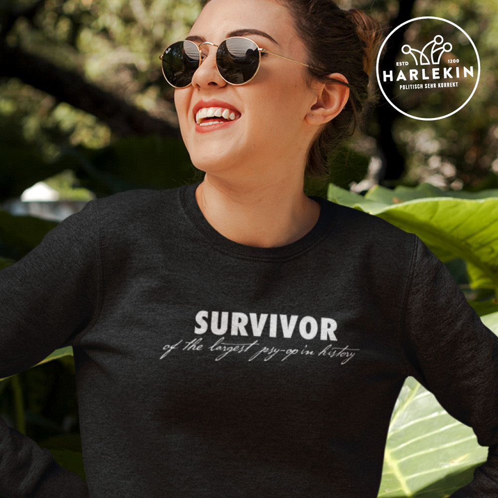DIE MÖHRE: GRÜNZEUG ORGANIC SWEATER MÄDELS • SURVIVOR OF THE LARGEST PSY-OP