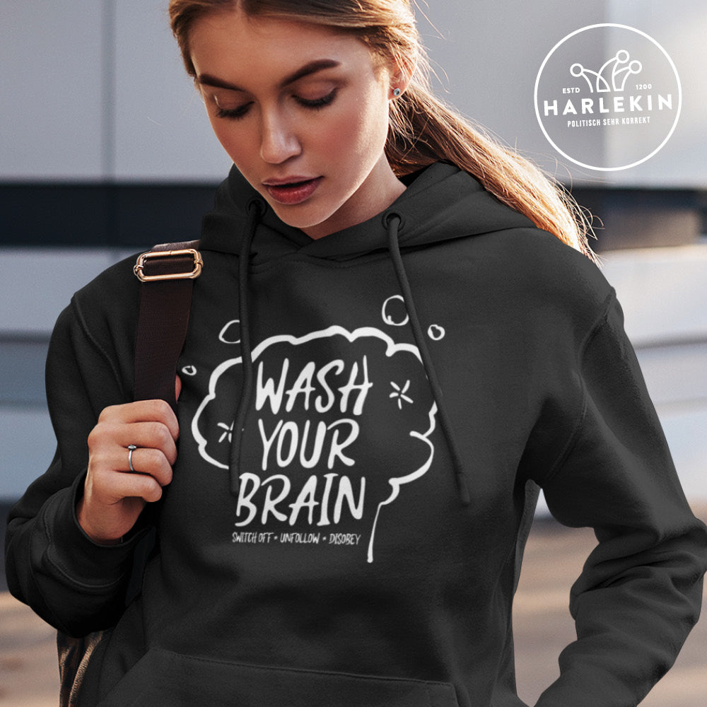 DIE MÖHRE: GRÜNZEUG ORGANIC HOODIE MÄDELS • WASH YOUR BRAIN