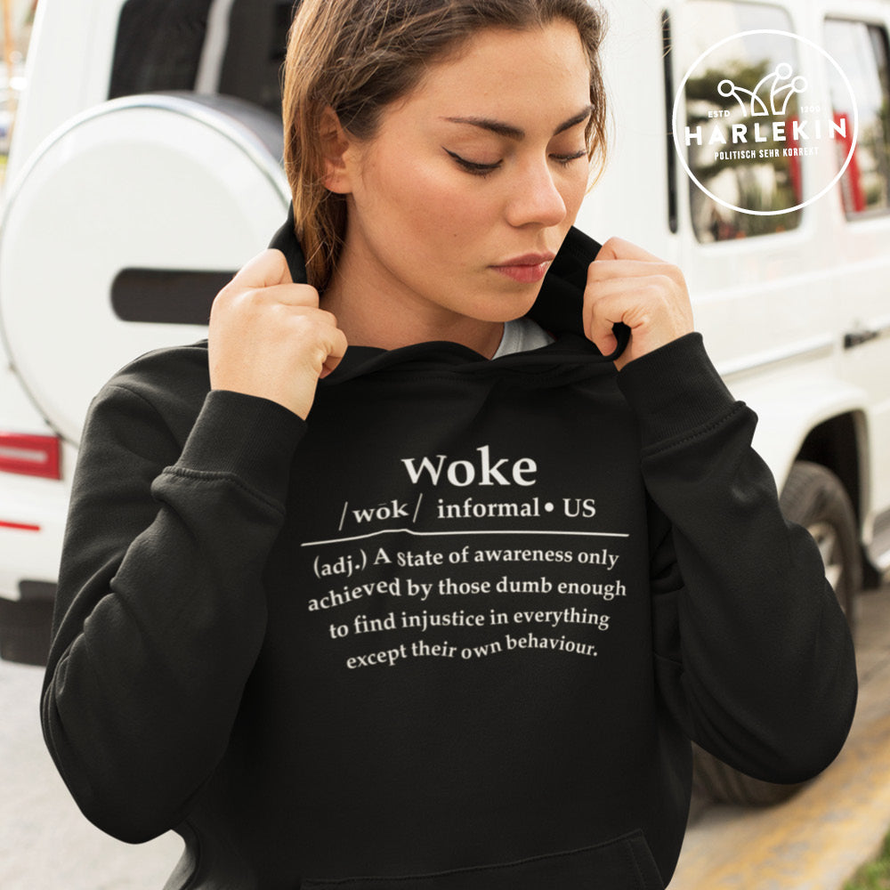 HOODIE MÄDELS • WOKE - DUNKEL
