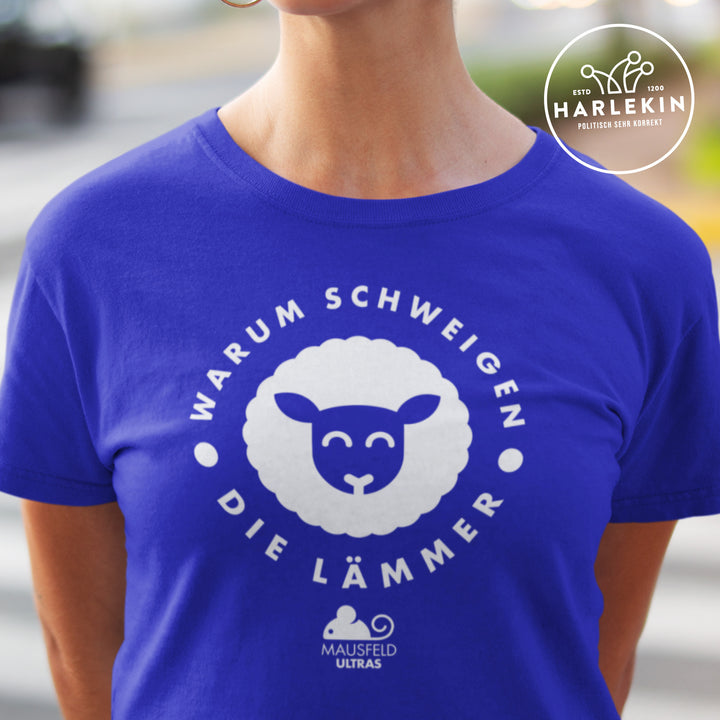 PREMIUM SHIRT MÄDELS • MAUSFELD ULTRAS / WARUM SCHWEIGEN DIE LÄMMER - DUNKEL