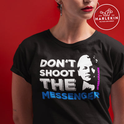 SHIRT MÄDELS • FREE ASSANGE: DON'T SHOOT THE MESSENGER