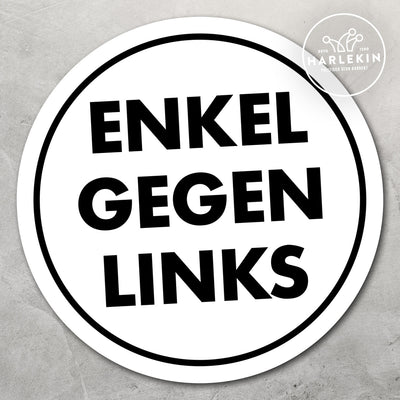 GROSSE STICKER / AUFKLEBER • ENKEL GEGEN LINKS