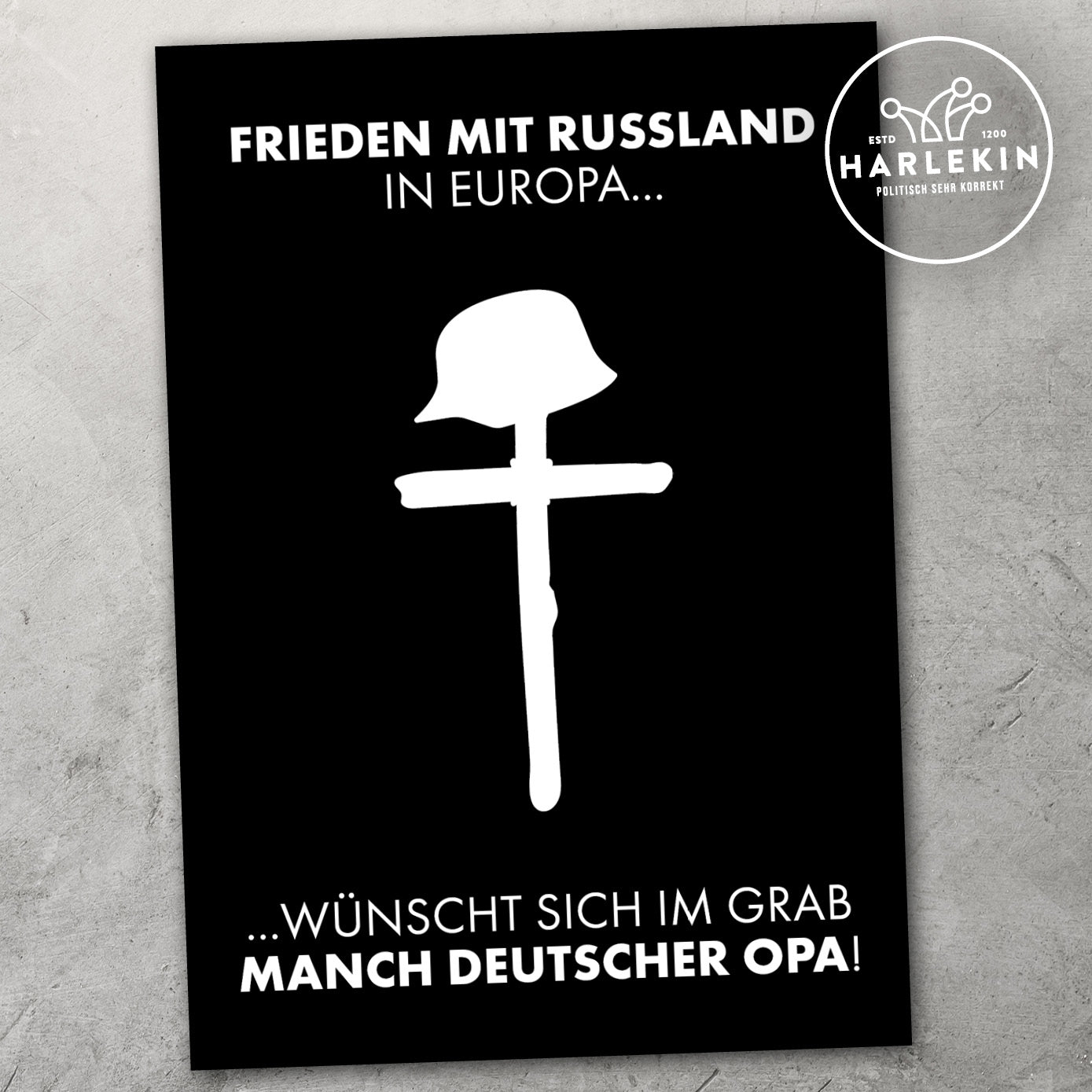 STICKER / AUFKLEBER • FRIEDEN MIT RUSSLAND (10 STK.)