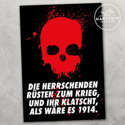 STICKER / AUFKLEBER • DIE HERRSCHENDEN RÜSTEN ZUM KRIEG (10 STK.)