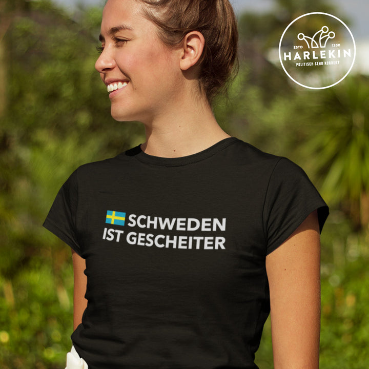 SPASSKULTUR PREMIUM SHIRT MÄDELS • SCHWEDEN IST GESCHEITER