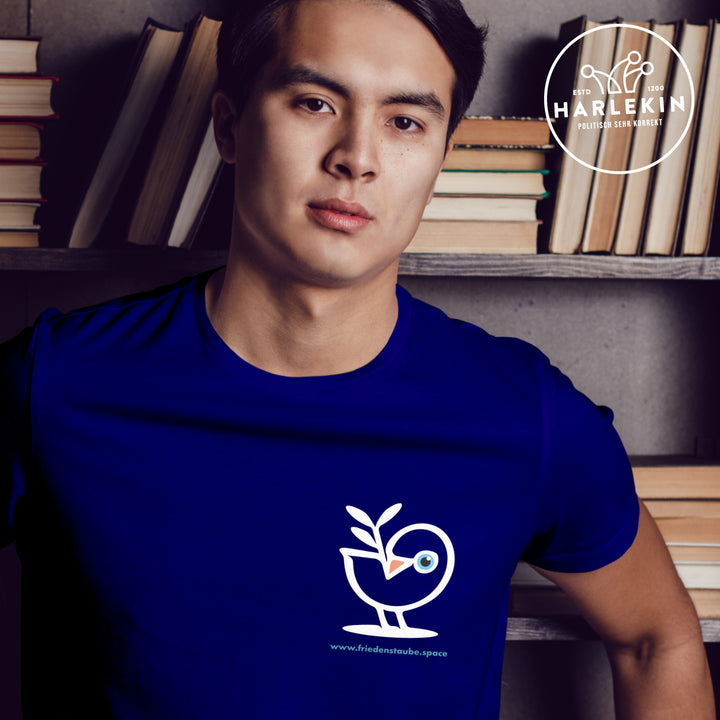 PREMIUM SHIRT BUBEN • FRIEDENSTAUBE.SPACE - BRUST BADGE - dunkel