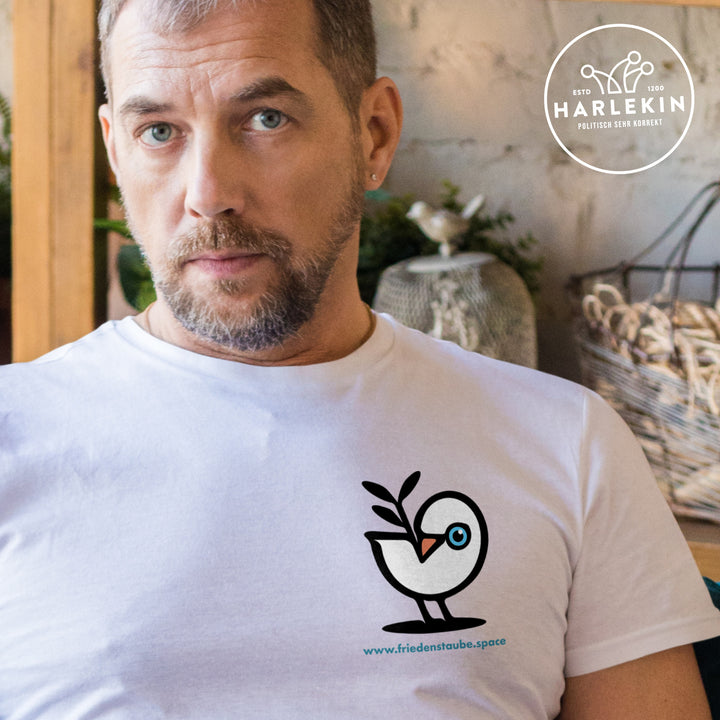 PREMIUM SHIRT BUBEN • FRIEDENSTAUBE.SPACE - BRUST BADGE - hell