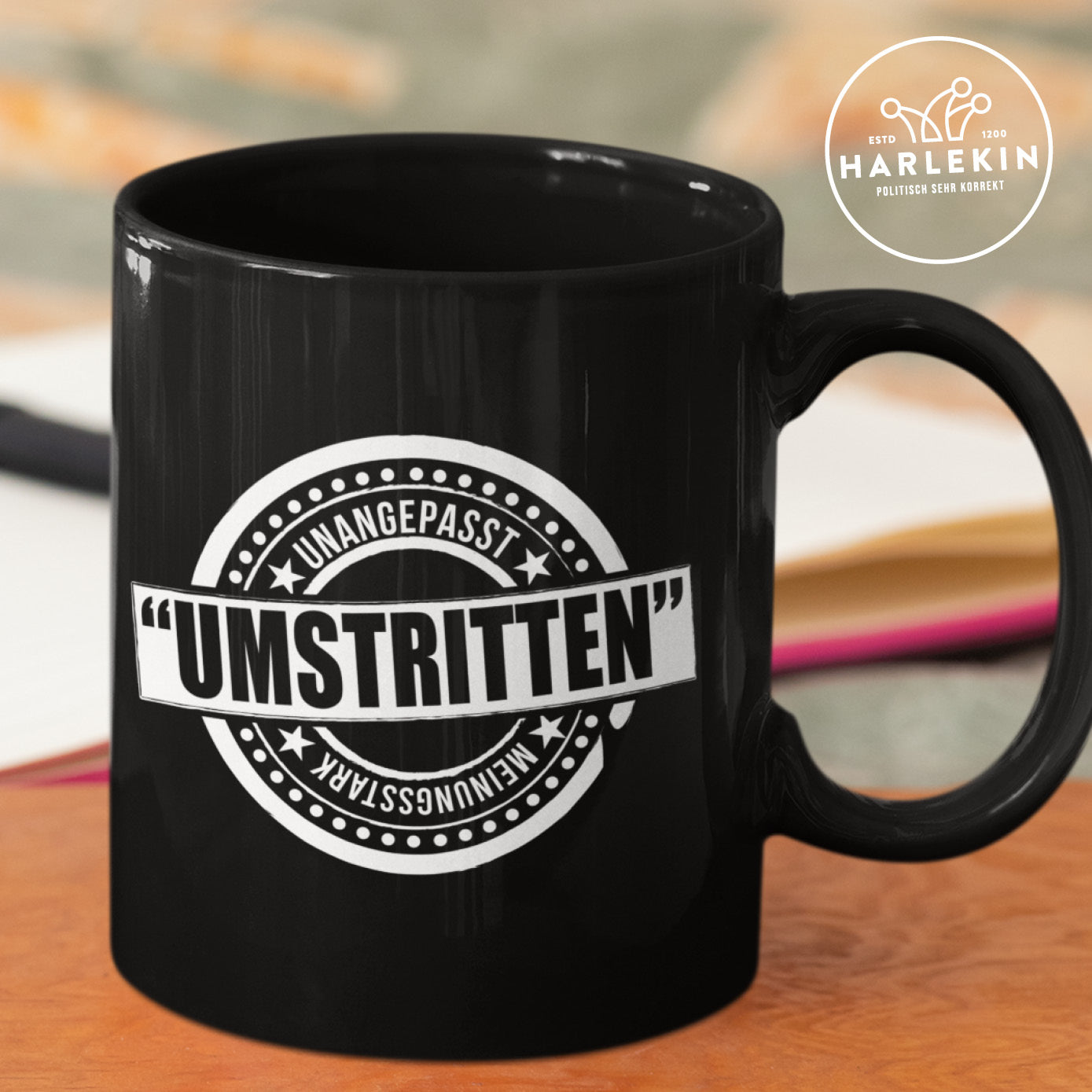 TASSE • UMSTRITTEN - STEMPEL