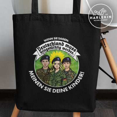 STOFFTASCHE • KRIEGSTÜCHTIGE KINDER