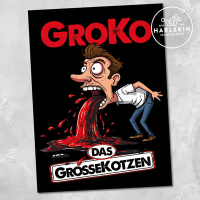 STICKER / AUFKLEBER • GROKO - DAS GROSSE KOTZEN (10 STK.)