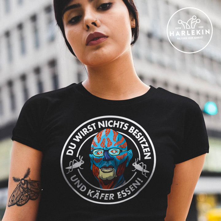 PREMIUM SHIRT MÄDELS • KLAUS & DAS WEF: DU WIRST NICHTS BESITZEN UND KÄFER ESSEN!