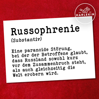 STICKER / AUFKLEBER • RUSSOPHRENIE (10 STK.)