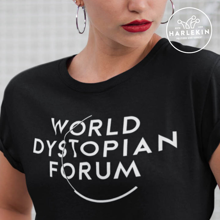 ORGANIC SHIRT MÄDELS • KLAUS & DAS WEF: WORLD DYSTIOPIAN FORUM