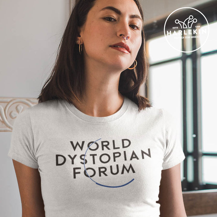 ORGANIC SHIRT MÄDELS • KLAUS & DAS WEF: WORLD DYSTOPIAN FORUM - WEISS