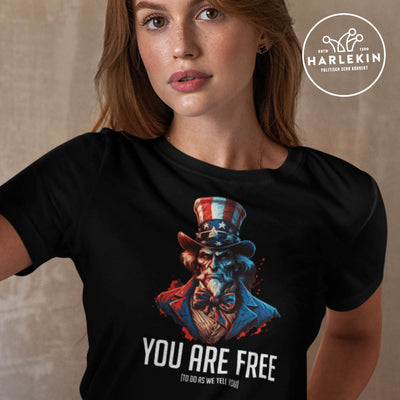 ORGANIC SHIRT MÄDELS • USA: YOU ARE FREE (TO DO AS WE TELL YOU)