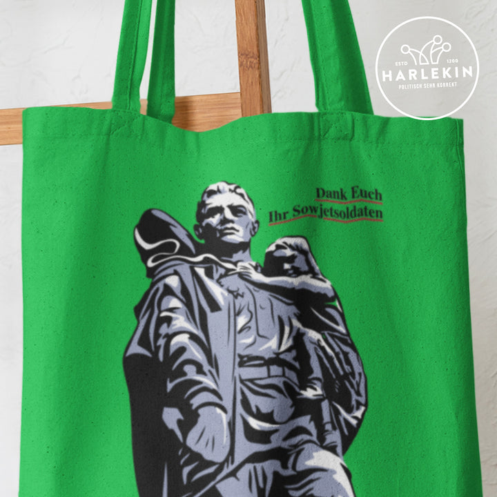 STOFFTASCHE • DANK EUCH IHR SOWJETSOLDATEN (DDR ORIGINAL-PLAKAT)