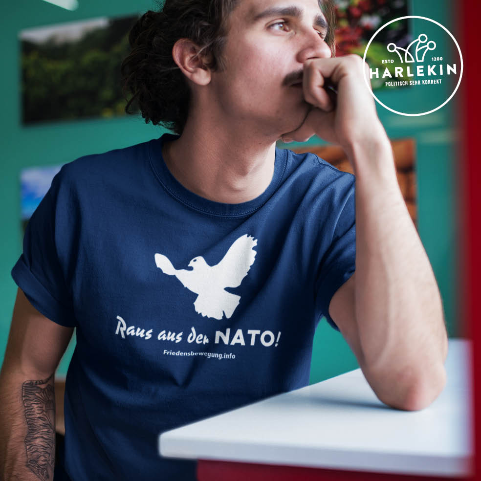 FRIEDENSBEWEGUNG.INFO PREMIUM SHIRT BUBEN • RAUS AUS DER NATO