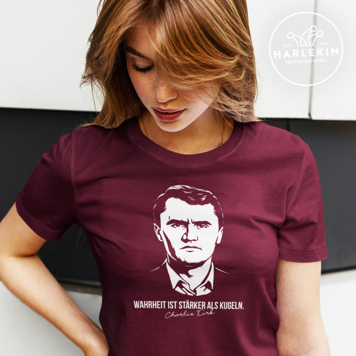 PREMIUM SHIRT MÄDELS • WAHRHEIT IST STÄRKER ALS KUGELN - CHARLIE KIRK