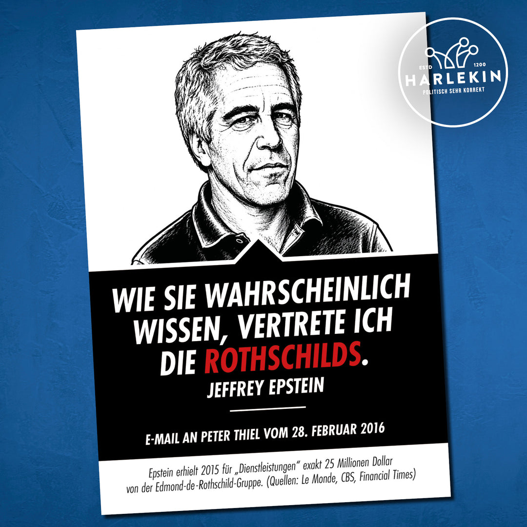 STICKER / AUFKLEBER • EPSTEIN & DIE ROTHSCHILDS (10 STK.)