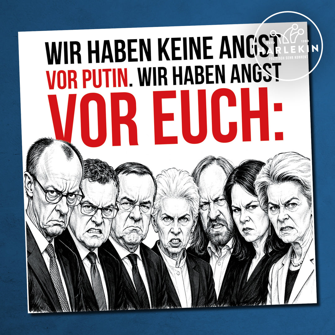 STICKER / AUFKLEBER • WIR HABEN KEINE ANGST VOR PUTIN (10 STK.)