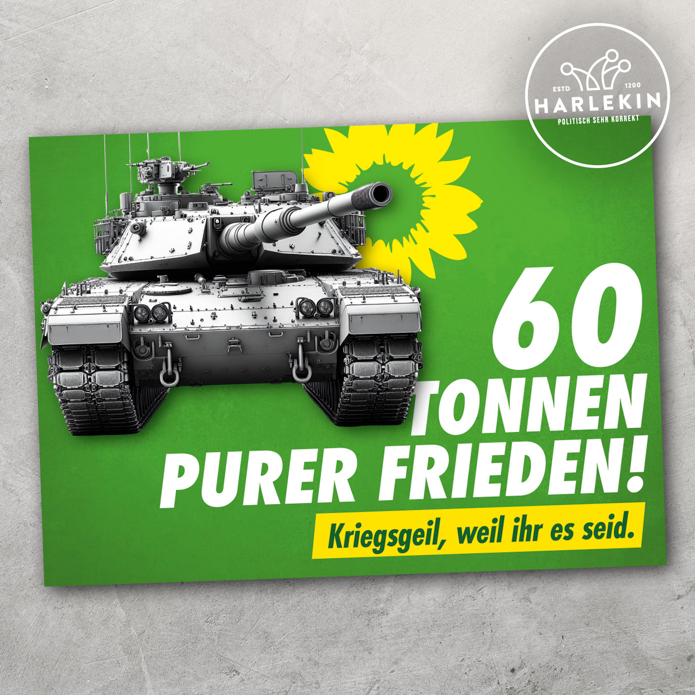 STICKER / AUFKLEBER (10 STK.) • 60 TONNEN PURER FRIEDEN