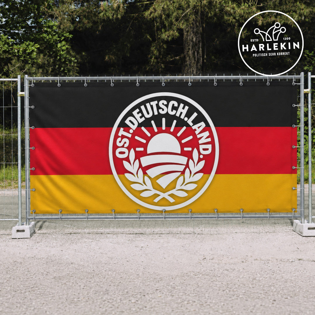 BAUZAUNBANNER 3,4 m x 1,7 m • OST.DEUTSCH.LAND.