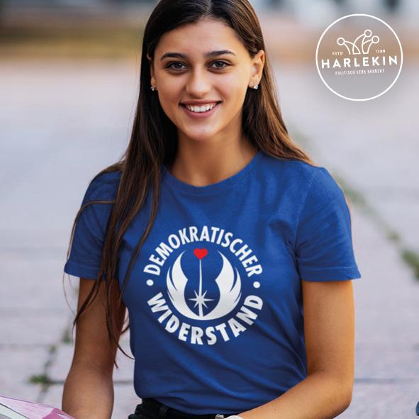 DEMOKR. WIDERSTAND PREMIUM SHIRT MÄDELS • REBEL FLEET - DUNKEL