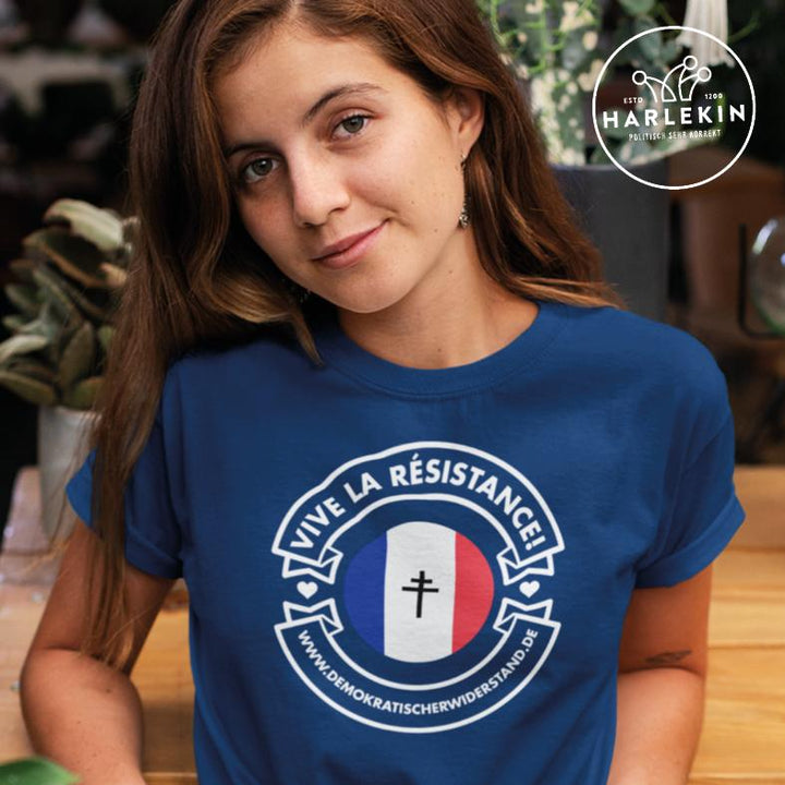 DEMOKR. WIDERSTAND PREMIUM SHIRT MÄDELS • VIVE LA RÉSISTANCE!